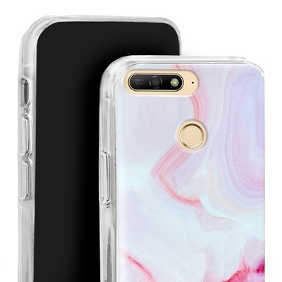 Etui do Huawei Y7 Prime 2018 case wzory + Szkło