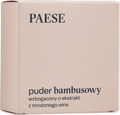 PAESE Puder bambusowy z winem transparentny 8g