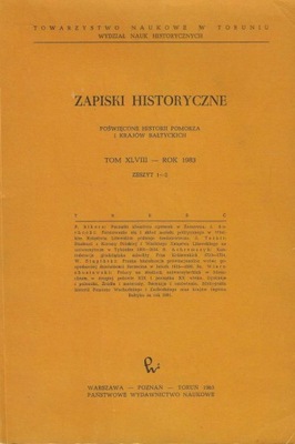 Zapiski Historyczne XLVIII Rok 1983 Zeszyt 1-2