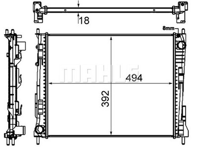 РАДИАТОРЫ ВОДЫ MAHLE CR 924 000S