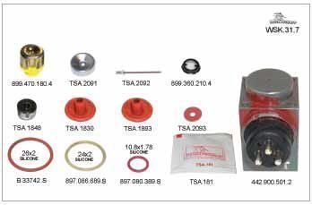 КОМПЛЕКТ РЕМОНТНЫЙ ЕЛЕКТРОКЛАПАНА WSK