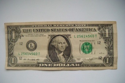 Banknot USA 1$ dolar 2013 r. seria L