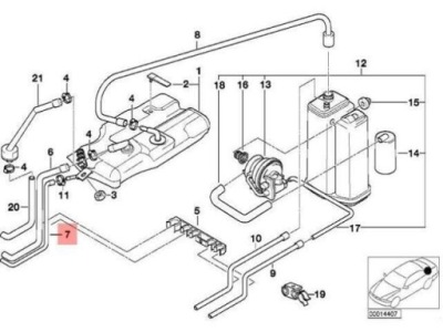 Труба bmw do бака розширювального фото №1