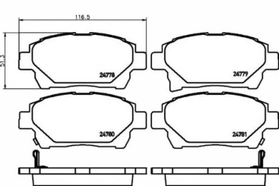 Textar тормозные колодки тормозные toyota перед iq 1,0-1,4 d- фото №1