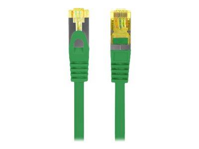 LANBERG Patchcord Cat.6A S/FTP LSZH CU 0.25m green