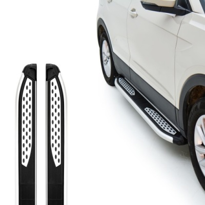 Turtle пороги боковой plus do kia soul ps 2014 - 2019 хэтчбек srebro фото №1