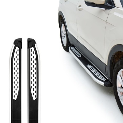 Turtle пороги боковой plus do nissan pathfinder r52 2013 - 2020 srebro фото №1