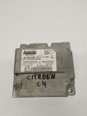 Модуль блок керування датчик подушка безпеки citroen 9658137980 фото №1
