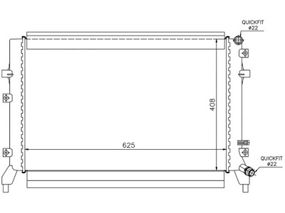 Vw eos 2006 радиатор 1k0121251bn фото №1