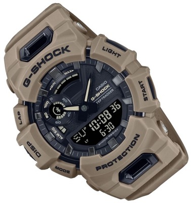 Brązowy sportowy zegarek męski na pasku Casio G-Shock GBA-900UU Bluetooth