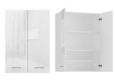 SZAFKA NAD PRALKĘ POLA MINI DD BIAŁA POŁYSK