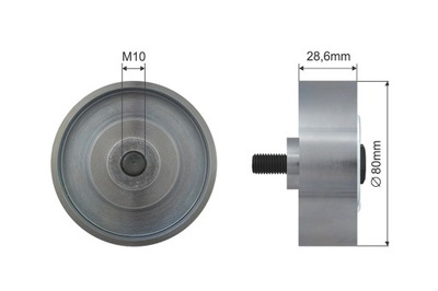 Ролик натяжителя ремень клиновой toyota dyna, hiace фото №1