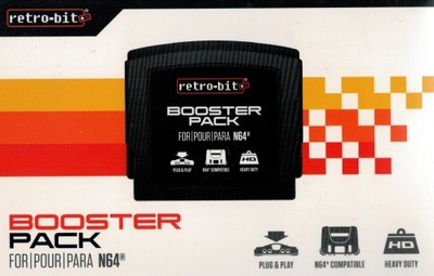 retro-bit Booster Pack nowy Jumper Pak Nintendo 64