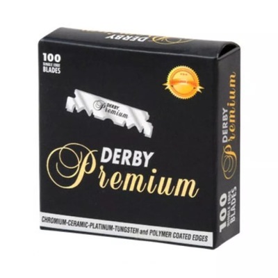 Derby Premium Żyletki do Brzytwy 100 Sztuk Połówki