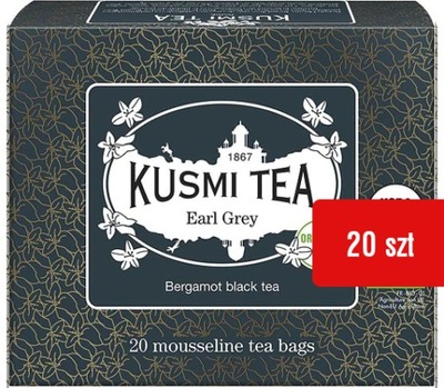 EARL GREY KUSMI TEA saszetki 20 szt herbata czarna