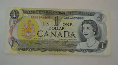 Kanada - banknot - 1 Dollar - 1973 rok