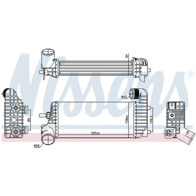 РАДІАТОР ПОВІТРЯ DOŁADOWUJĄCEGO NISSENS 96221