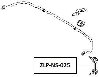 JUNGTIS STABILIZATORIAUS PRIEK. NISSAN MAXIMA A33 00- DEŠINYSIS 