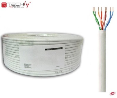 Kabel instalacyjny TechlyPro skrętka Cat6 U/UTP