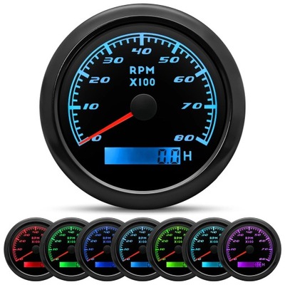 Waterproof Car Boat Tachometer Gauge 3000,4000,6000,7000,8000RPM Mar~73727