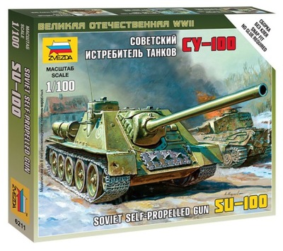 Su-100 Działo Samobieżne 1/100 Zvezda 6211