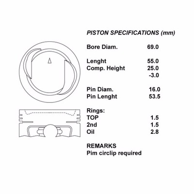 Iap quality parts 101-16081 поршень фото №1