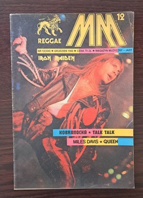 MAGAZYN MUZYCZNY JAZZ 12/1986 - Iron Maiden... Kobranocka... Queen... Talk