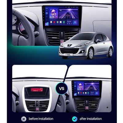 PEUGEOT 207 RADIO ANDROID 12 NAVI BT GPS 2GB/32GB  