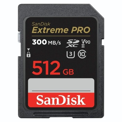 SanDisk SDXC EXTREME PRO 512 GB 300 MB/s UHS-II