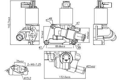 NISSENS КЛАПАН ЕГР OPEL AGILA ASTRA G ASTRA G КЛАСИЧЕСКИЙ ASTRA H ASTRA H