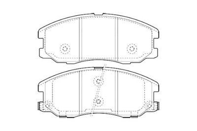 Valeo гальмівні колодки гальмівні opel antara 06- перед фото №1