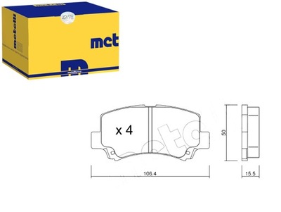 ZAPATAS DE FRENADO SUZUKI WAGON R+ 97-00 METELLI  