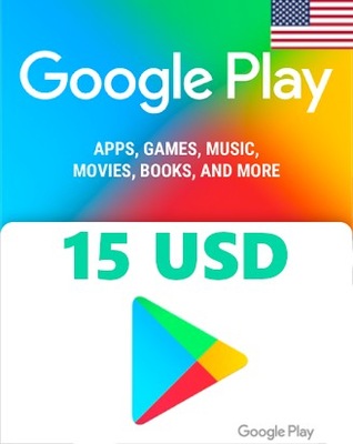 KOD Doładowanie Google Play 15 USD