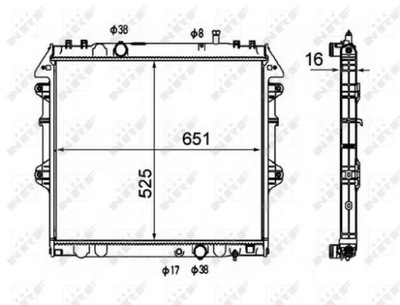 NRF 58491 CHLODNICA, SISTEMA AUŠINIMO VARIKLIO 