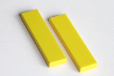 Lego płytka gładka 1x4 2431 żółty 2szt.