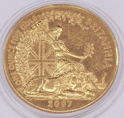 Złota moneta Britannia, 1 oz, 2007