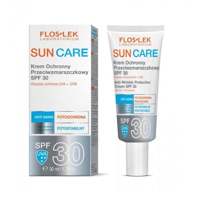FLOS-LEK Sun Care Krem ochronny przeciwzmarszczkowy SPF30, 30 ml