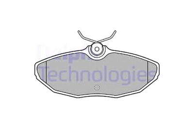 Delphi lp1505 набір гальмівних колодок гальмівних, гальма дискові фото №1