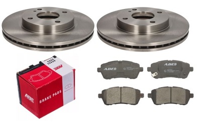 Abe тормозные колодки + тормозные диски перед ford fiesta vii 7 mk7 фото №1