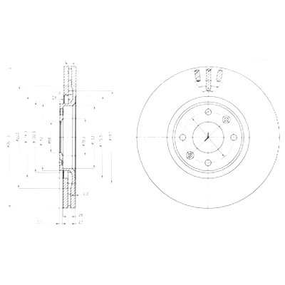 DRIVE+ DISCOS DE FRENADO 2SZT. PARTE DELANTERA CITROEN C4 2.0D 0 4-10  