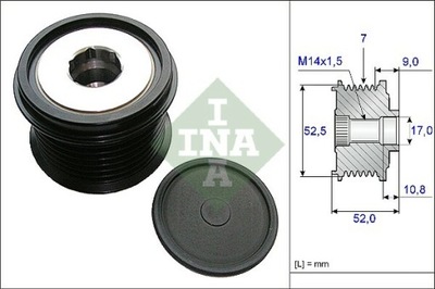 EMBRAGUE GENERADOR INA 535 0209 10  