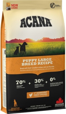 Acana Puppy Large Breed 11,4 kg Heritage + GRATIS!!