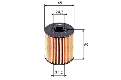 VALEO ФИЛЬТР МАСЛА PEUGEOT 207 1.6 BENZ 4 2007-4 2010