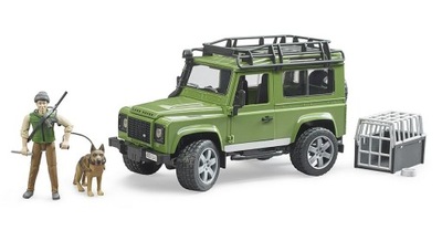 BRUDER 02587 Land Rover Defender z figurką leśnika