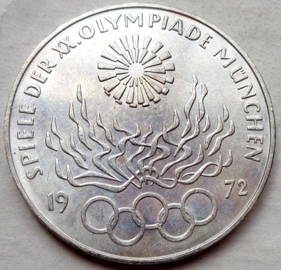 Niemcy - 10 marek - 1972 D - Igrzyska Olimpijskie - srebro