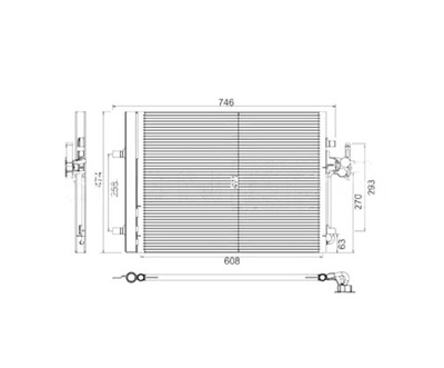 RADUADOR DE ACONDICIONADOR VOLVO V70 07- 1405365 NUEVO  