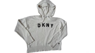 SWETERKOWA OVERSIZE BLUZA Z KAPTUREM DKNY R.S/M/L