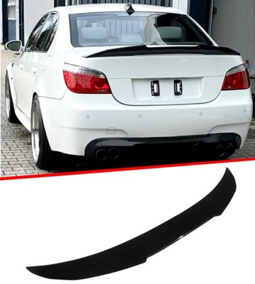 BRIDA SPOILER AL TAPA DE MALETERO BMW E60 PSM LOOK M4 2003-2010 NEGRO LUSTRE CON ABSU!  