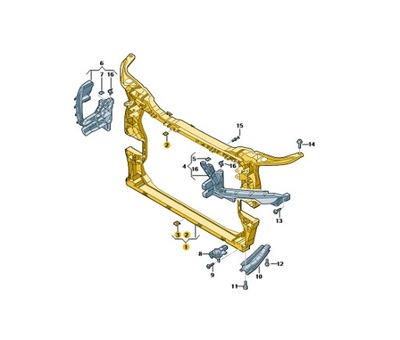 Audi q5 fy pas передний усилитель передний 80a фото №1