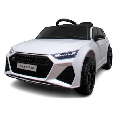 AUDI RS6 GT WHITE AUTO ON BATTERY EVA LEATHER REMOTE CONTROL - milautoparts-fr.ukrlive.com